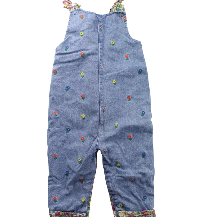 A Blue Long Overalls from Boden in size 6-12M for girl. (Back View)