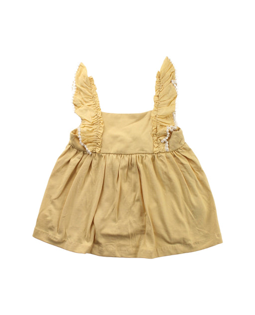 A Yellow Sleeveless Dresses from Tommy Bahama in size 2T for girl. (Front View)