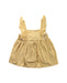 A Yellow Sleeveless Dresses from Tommy Bahama in size 2T for girl. (Front View)