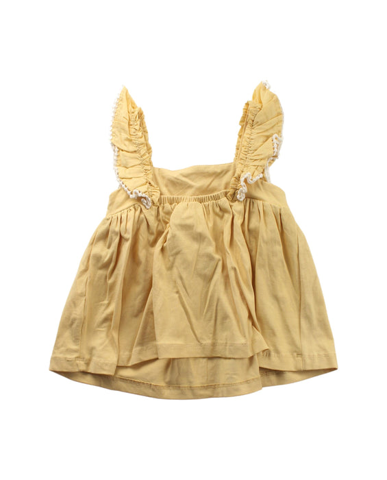 A Yellow Sleeveless Dresses from Tommy Bahama in size 2T for girl. (Back View)