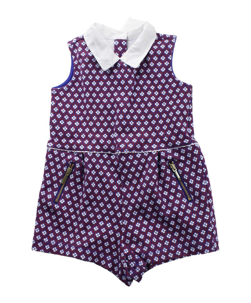 A Red Sleeveless Rompers from Janie & Jack in size 2T for girl. (Front View)