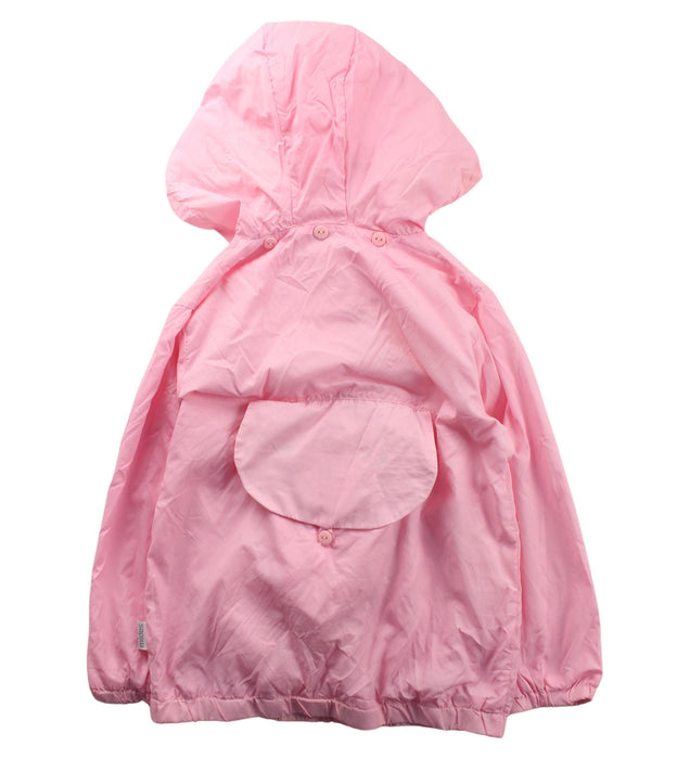 A Pink Lightweight Jackets from Mides in size 5T for girl. (Back View)