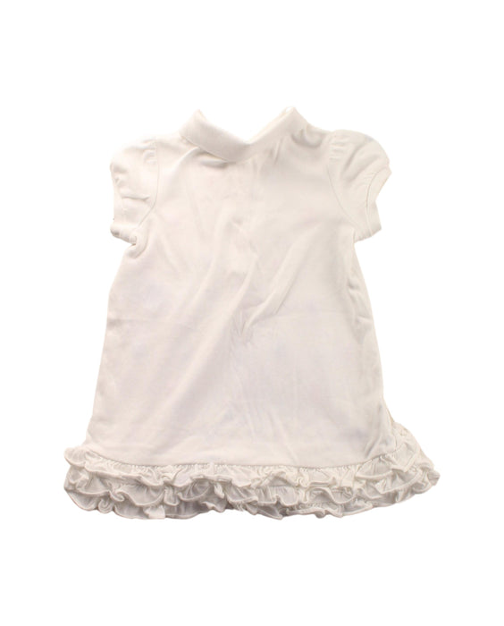 A White Short Sleeve Dresses from Ralph Lauren in size 6-12M for girl. (Back View)