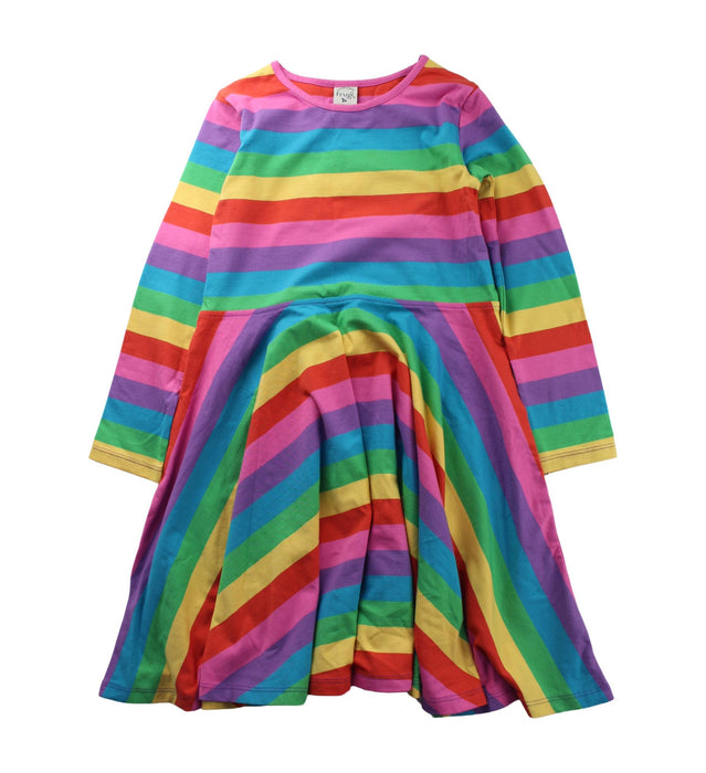 A Multicolour Long Sleeve Dresses from Frugi in size 6T for girl. (Front View)