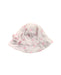 A White Sun Hats from Nanan in size 2T for girl. (Front View)