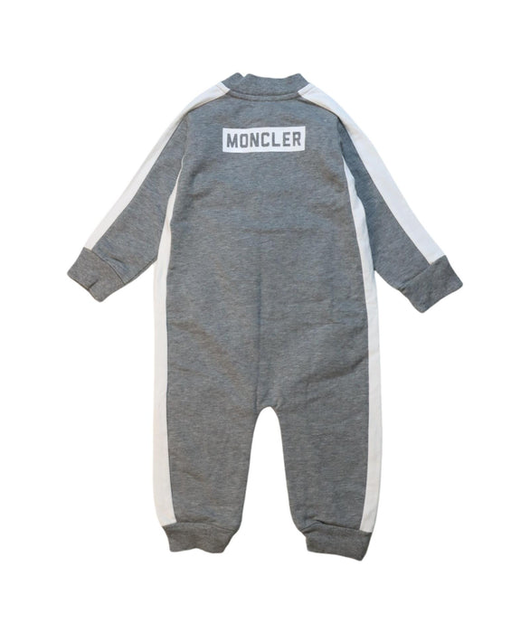 A Grey Long Sleeve Jumpsuits from Moncler in size 6-12M for neutral. (Back View)