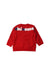 A Red Buttoned Sweatshirts from Miki House in size 12-18M for boy. (Back View)