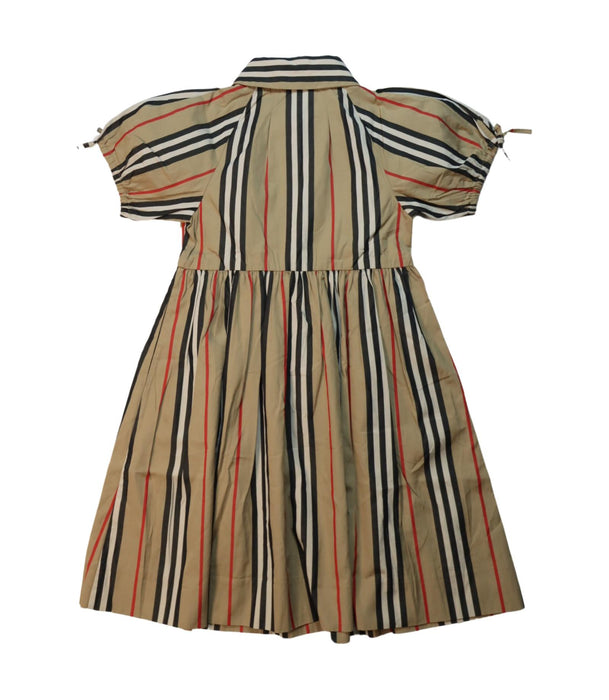 A Multicolour Short Sleeve Dresses from Burberry in size 4T for girl. (Back View)