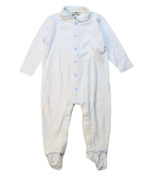 A White Onesies from Armani in size 6-12M for neutral. (Front View)