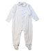 A White Onesies from Armani in size 6-12M for neutral. (Front View)