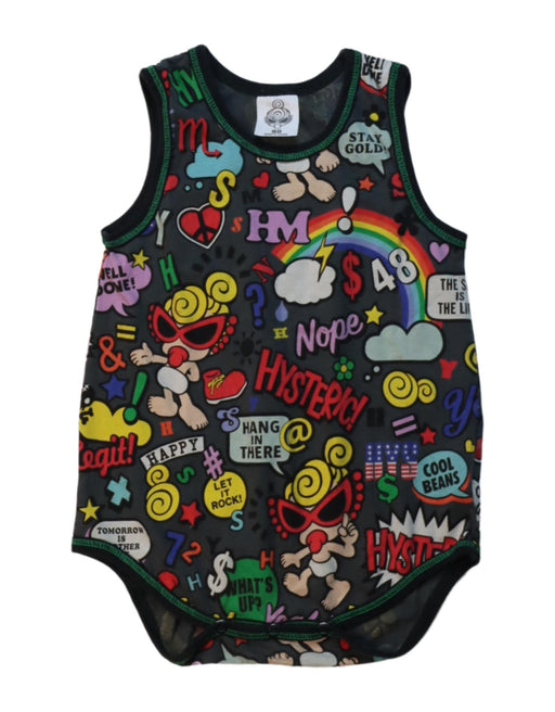 A Multicolour Sleeveless Bodysuits from Hysteric Mini in size 12-18M for boy. (Front View)