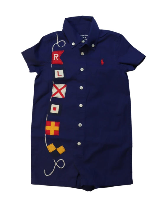 A Multicolour Short Sleeve Rompers from Ralph Lauren in size 6-12M for boy. (Front View)