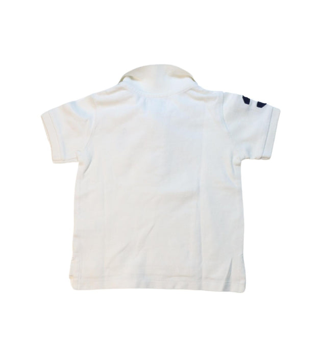 A White Short Sleeve Polos from Polo Ralph Lauren in size 12-18M for boy. (Back View)