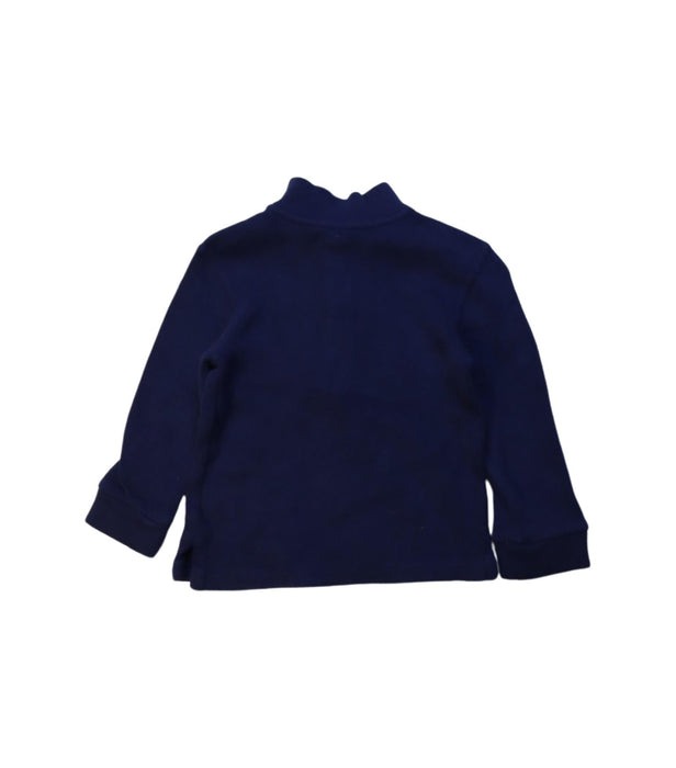 A Navy Zippered Sweatshirts from Ralph Lauren in size 12-18M for boy. (Back View)