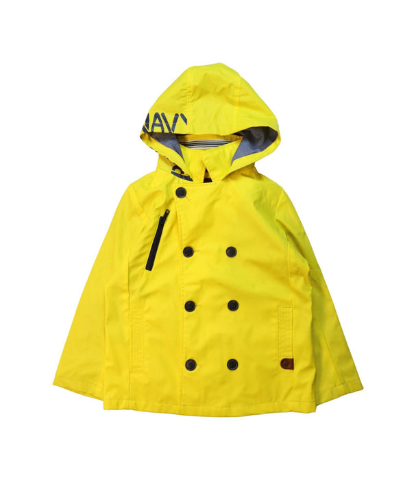 A Yellow Rain Jackets from Catimini in size 5T for neutral. (Front View)