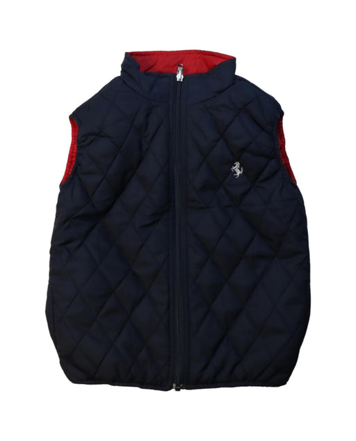 A Navy Outerwear Vests from Ferrari in size 8Y for boy. (Front View)