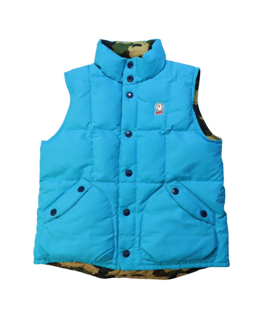 A Multicolour Outerwear Vests from BAPE KIDS in size 7Y for boy. (Front View)