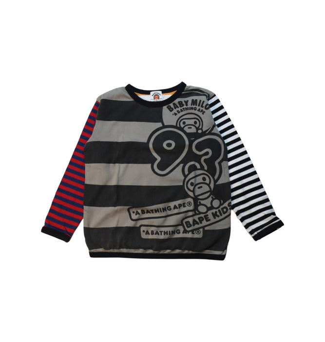 A Multicolour Long Sleeve T Shirts from BAPE KIDS in size 5T for boy. (Front View)