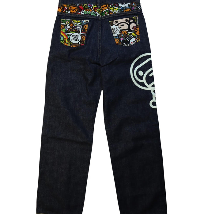 A Multicolour Jeans from BAPE KIDS in size 10Y for boy. (Back View)