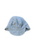 A Blue Sun Hats from Toshi in size XS for boy. (Front View)