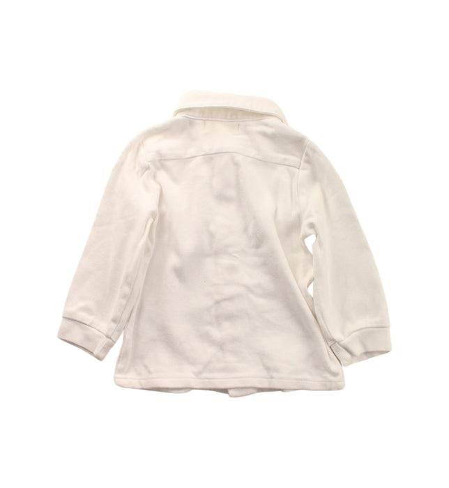 A White Long Sleeve Shirts from Momonittu in size 6-12M for girl. (Back View)