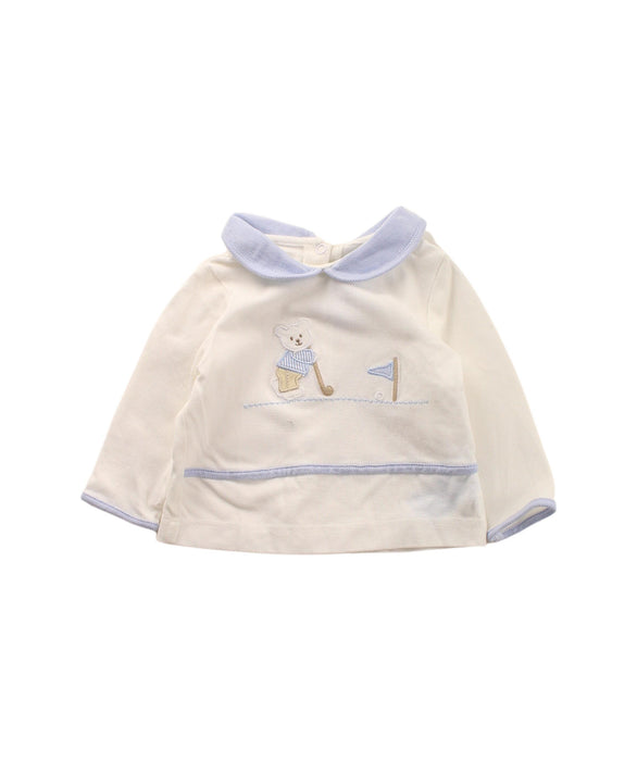 A White Long Sleeve Tops from Nicholas & Bears in size 0-3M for girl. (Front View)