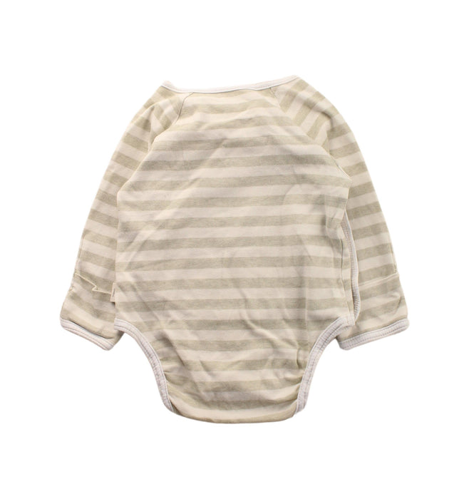 A Green Long Sleeve Bodysuits from Primeval in size 12-18M for neutral. (Back View)