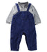 A Blue Long Sleeve Jumpsuits from Chickeeduck in size 12-18M for boy. (Front View)