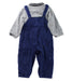 A Blue Long Sleeve Jumpsuits from Chickeeduck in size 12-18M for boy. (Back View)