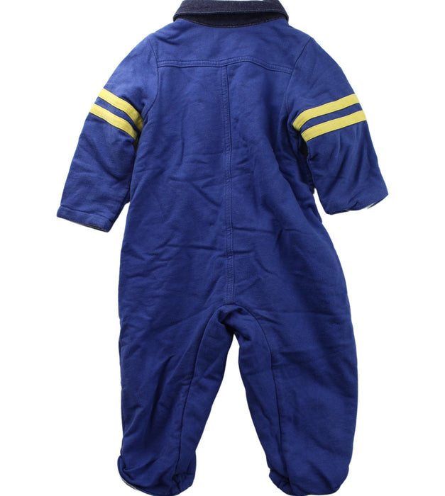 A Blue Long Sleeve Jumpsuits from Chickeeduck in size 12-18M for boy. (Back View)