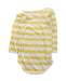 A Yellow Long Sleeve Bodysuits from Petit Bateau in size 12-18M for girl. (Back View)