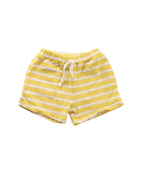 A White Shorts from Petit Bateau in size 2T for girl. (Front View)