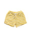 A White Shorts from Petit Bateau in size 2T for girl. (Front View)