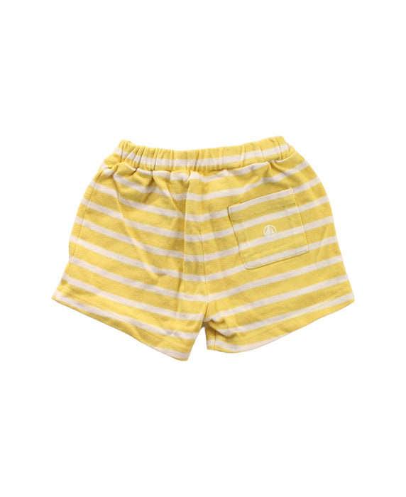 A White Shorts from Petit Bateau in size 2T for girl. (Back View)