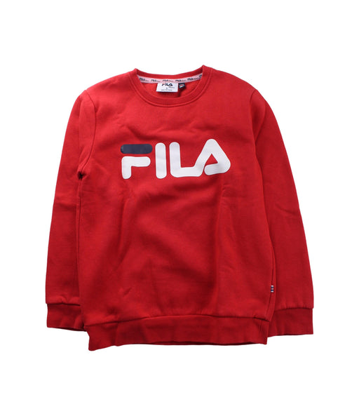 A Red Crewneck Sweatshirts from Fila in size 8Y for neutral. (Front View)