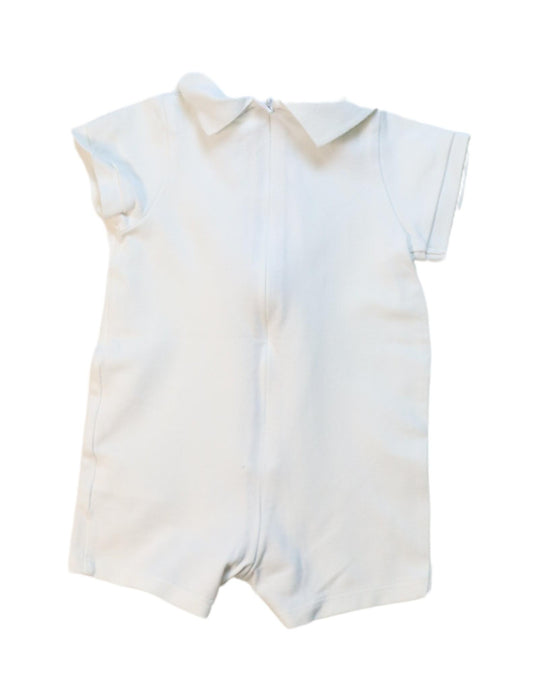 A White Short Sleeve Rompers from Burberry in size 3-6M for neutral. (Back View)