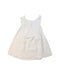 A White Sleeveless Dresses from Bonpoint in size 2T for girl. (Back View)