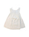 A White Sleeveless Dresses from Bonpoint in size 2T for girl. (Back View)