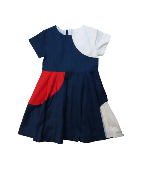 A Multicolour Short Sleeve Dresses from Jacadi in size 6T for girl. (Front View)