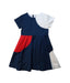 A Multicolour Short Sleeve Dresses from Jacadi in size 6T for girl. (Front View)