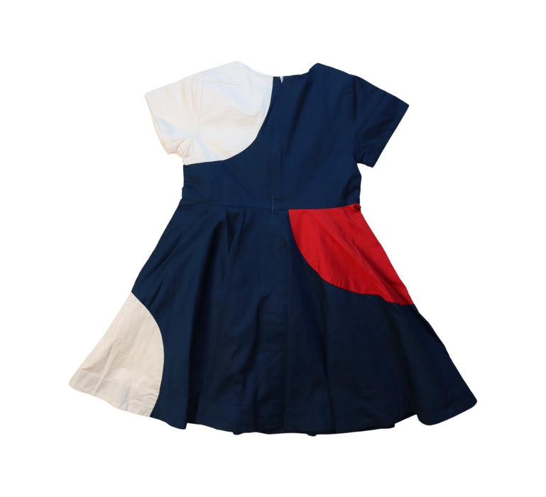 A Multicolour Short Sleeve Dresses from Jacadi in size 6T for girl. (Back View)