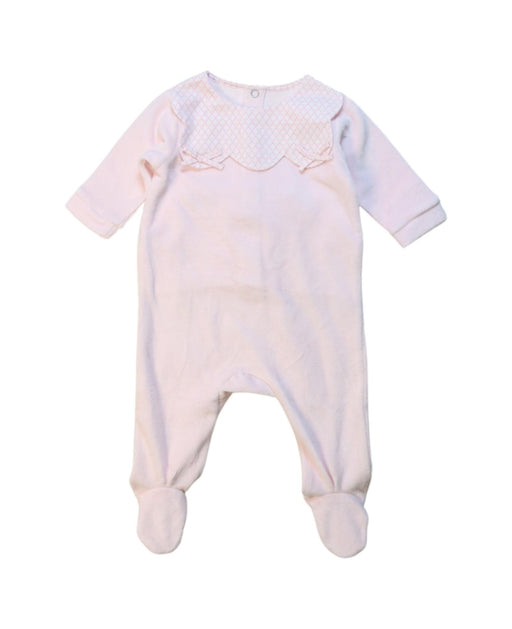 A Pink Onesies from Jacadi in size 0-3M for girl. (Front View)