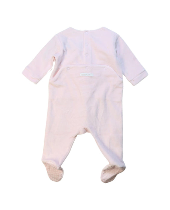 A Pink Onesies from Jacadi in size 0-3M for girl. (Back View)