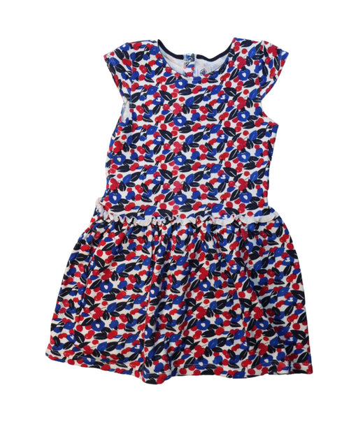 A Multicolour Short Sleeve Dresses from Petit Bateau in size 8Y for girl. (Front View)