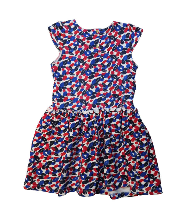 A Multicolour Short Sleeve Dresses from Petit Bateau in size 8Y for girl. (Back View)