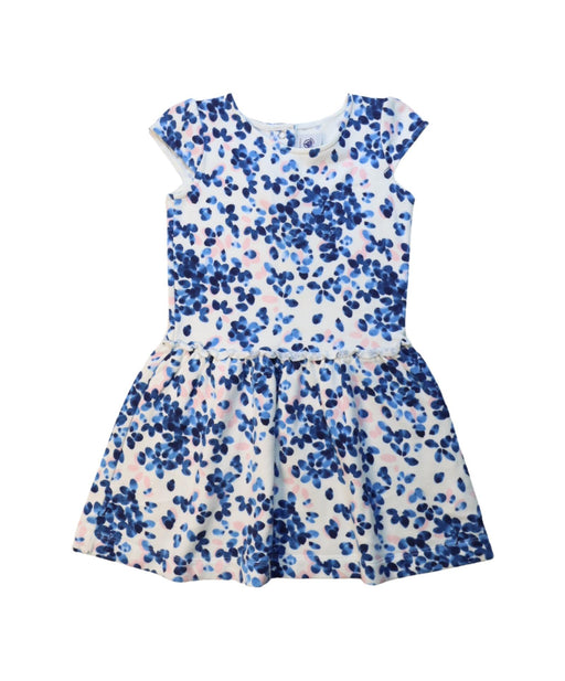 A Multicolour Short Sleeve Dresses from Petit Bateau in size 6T for girl. (Front View)