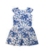 A Multicolour Short Sleeve Dresses from Petit Bateau in size 6T for girl. (Front View)