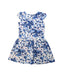 A Multicolour Short Sleeve Dresses from Petit Bateau in size 6T for girl. (Back View)