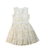 A Ivory Sleeveless Dresses from Petit Bateau in size 6T for girl. (Back View)