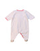 A Pink Onesies from Petit Bateau in size 0-3M for girl. (Back View)